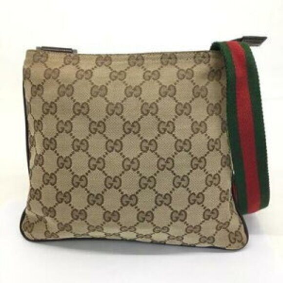 Gucci Shoulder Bag GG Canvas Beige Brown - Picture 2 of 8